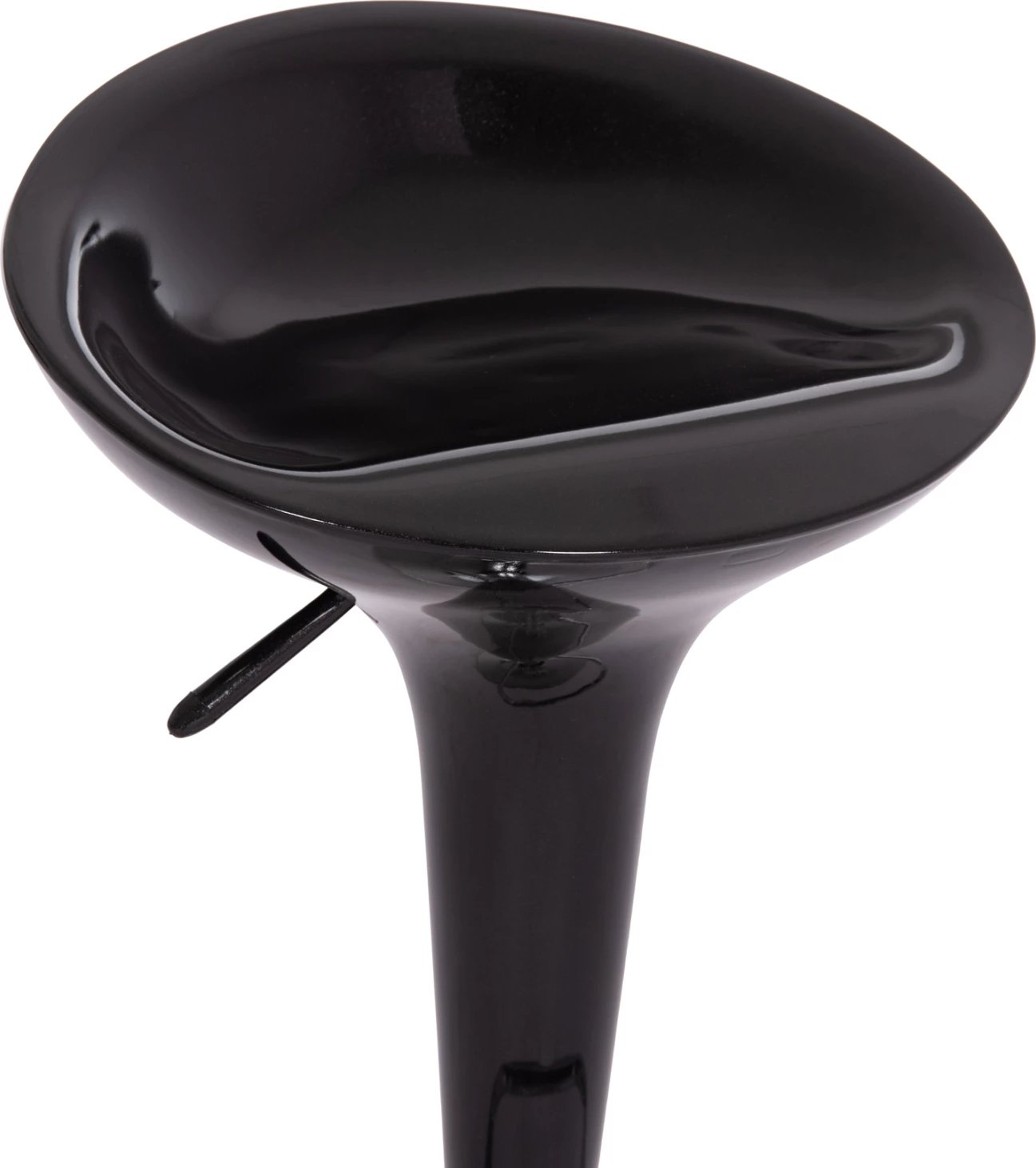 Karrige për bar rrotulluese DAISY, ABS e zezë, 44x38x85cm, set prej 2 copash