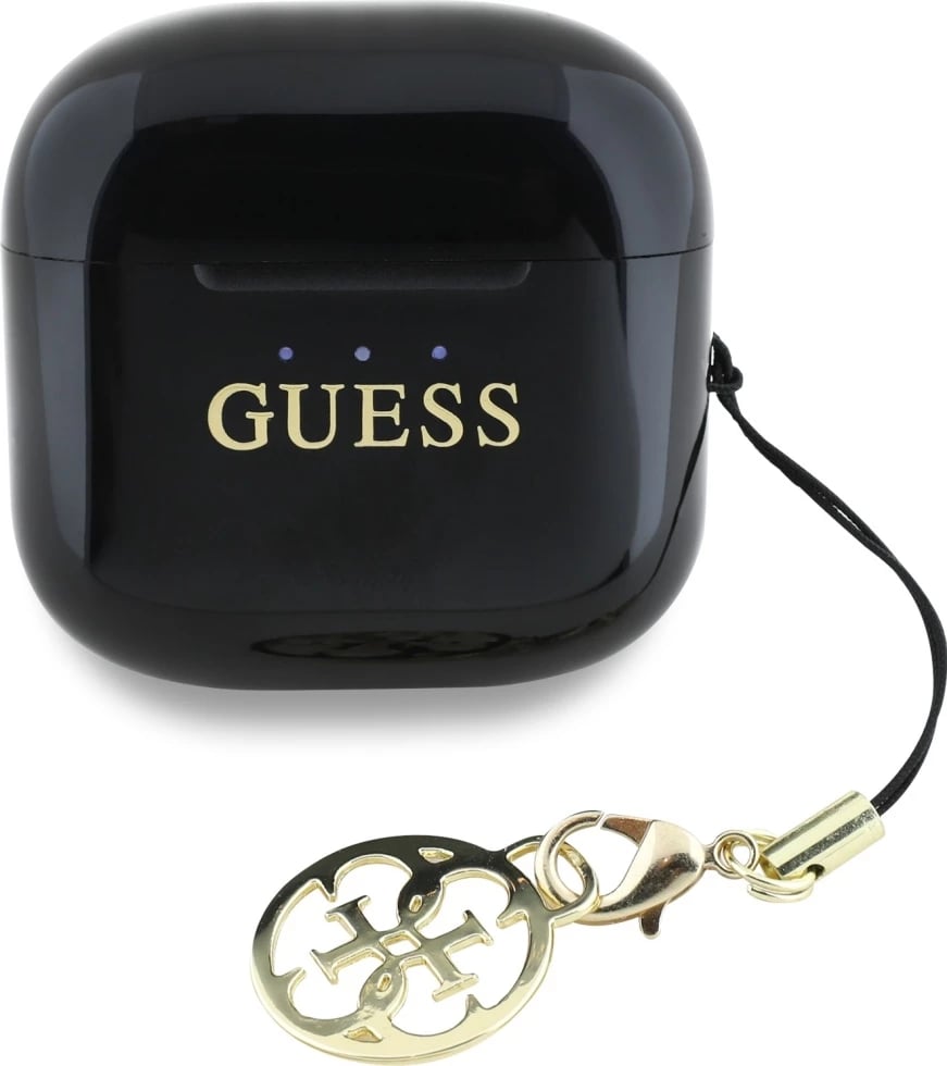 Kufje TWS Guess Glossy Effect me logo klasike & varëse, të zeza