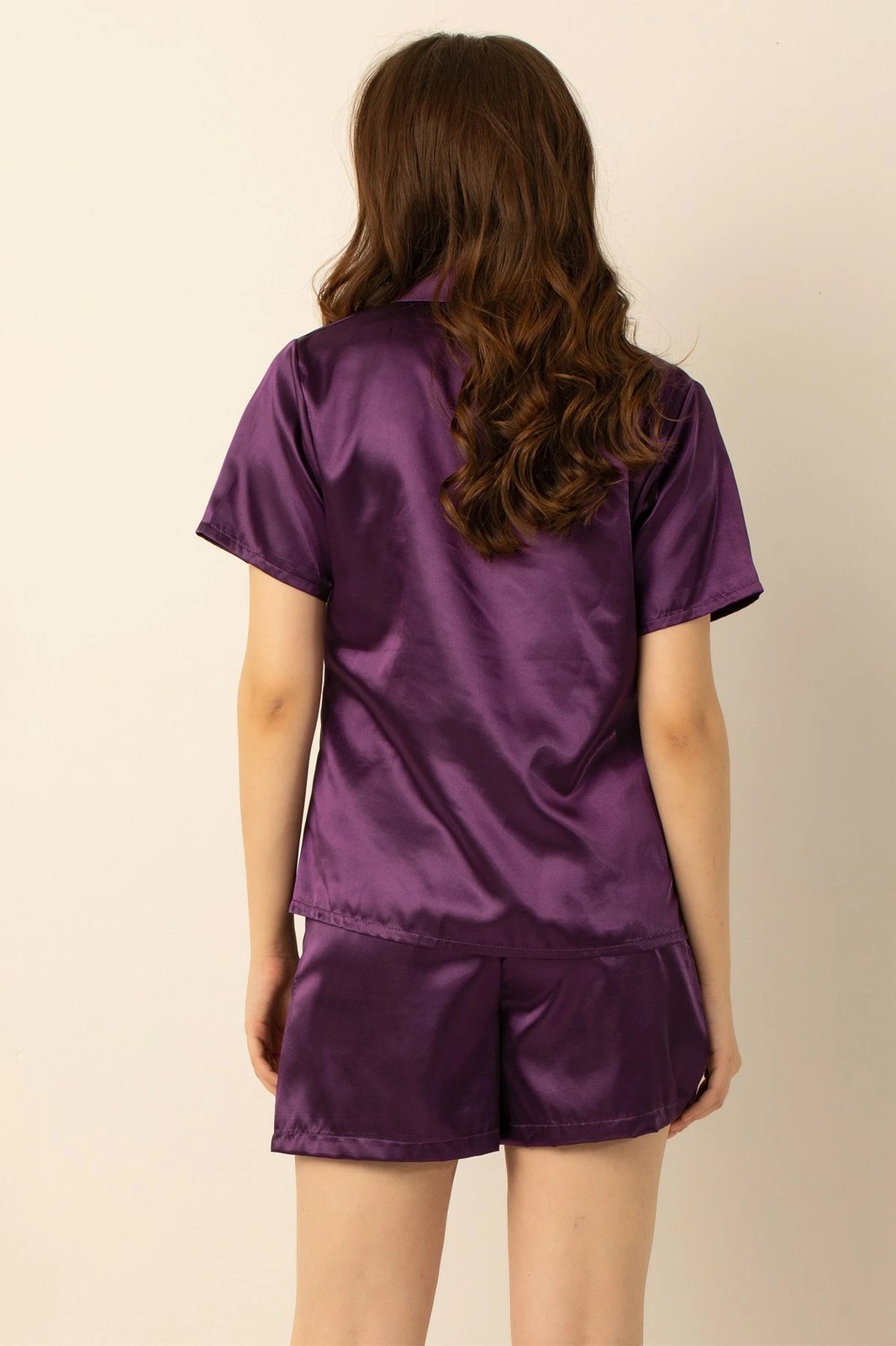 Set pizhamash për gra, ngjyrë vjollcë e errët, Jumeon, 001-001133