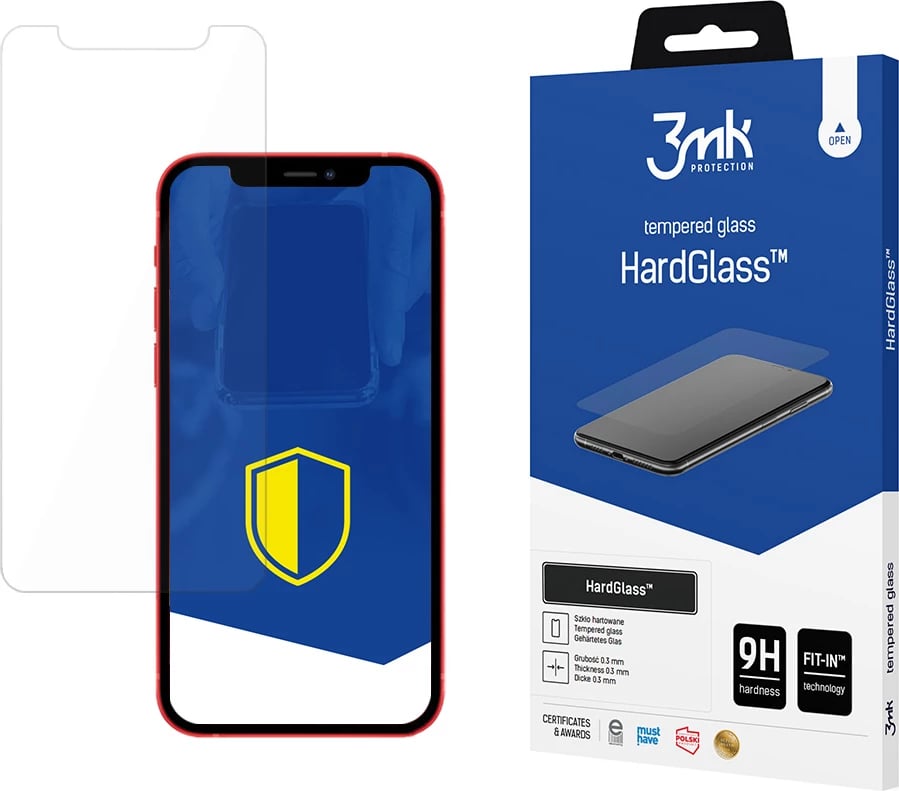 Mbështjellës xhami i temperuar 3mk HardGlass për iPhone 12 mini