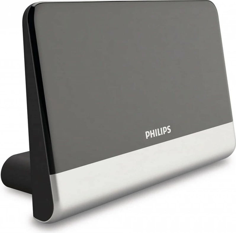 Antenë e brendshme Philips SDV6222/12 me amplifikator, 48 dB, e zezë