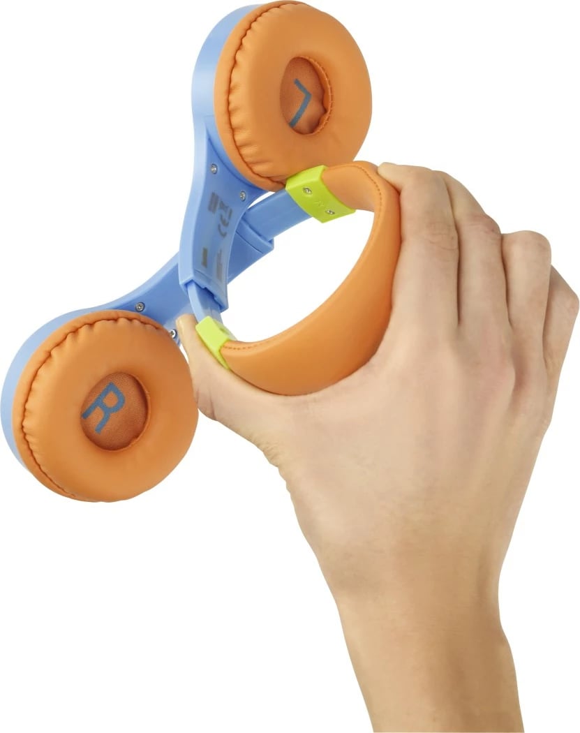 Kufje për fëmijë Hama "Kids Guard" fleksibel, 3.5mm, kaltër/portokalli