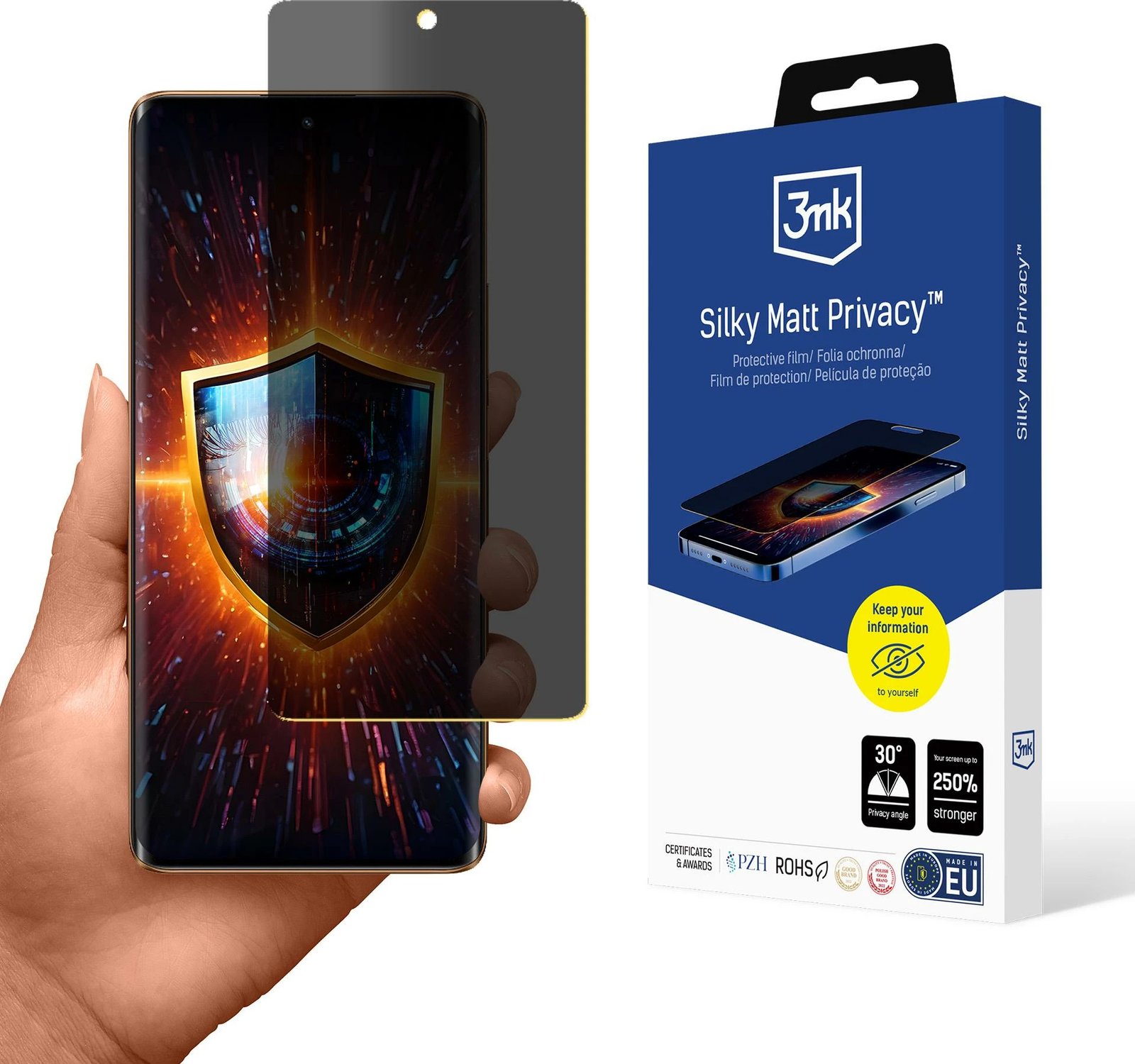 Mbështjellës privatësie 3mk Silky Matt Privacy për Realme 11 Pro, mat