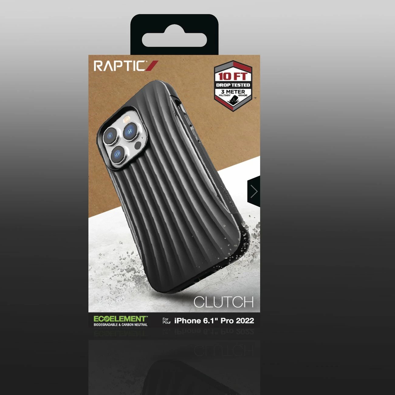 Mbështjellës Raptic X-Doria Clutch për iPhone 14 Pro, i zi Mbështjellës Raptic X-Doria Clutch për iPhone 14 Pro, i zi