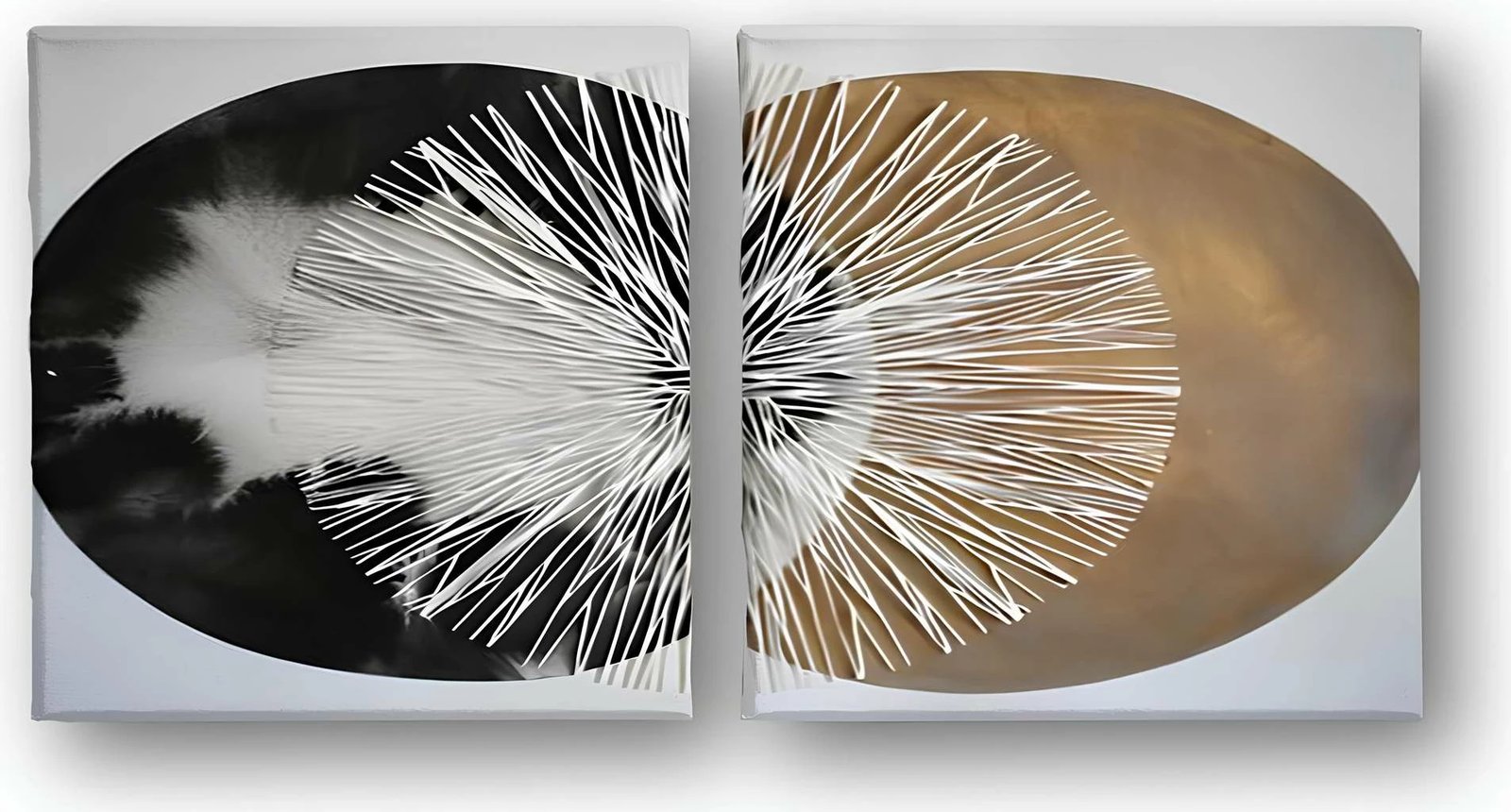 Pikturë dekorative në kanavacë (2 copë), Wallity, ASR_CNV2-7, 30x30