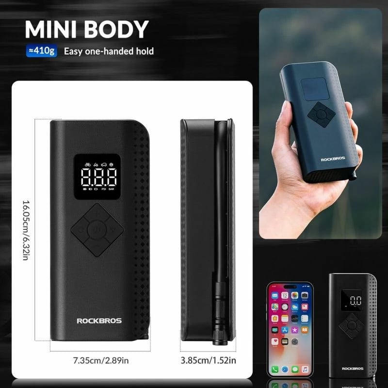 Pompë elektrike Rockbros për biçikletë