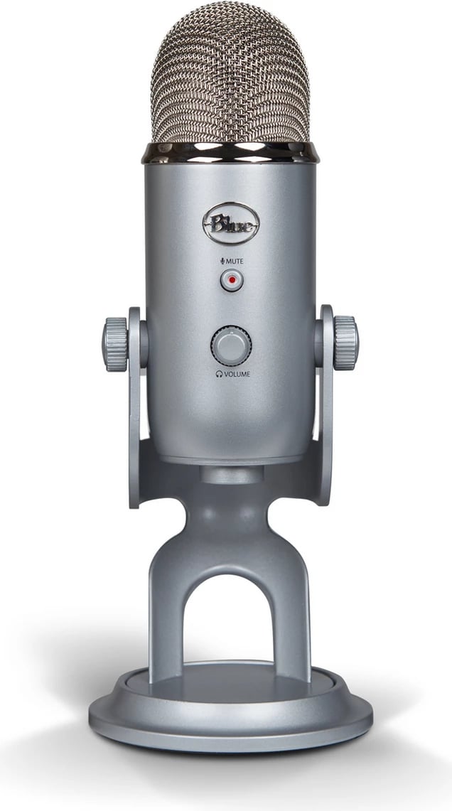 Mikrofon, Logitech Blue Yeti 988-000238 USB, argjendtë