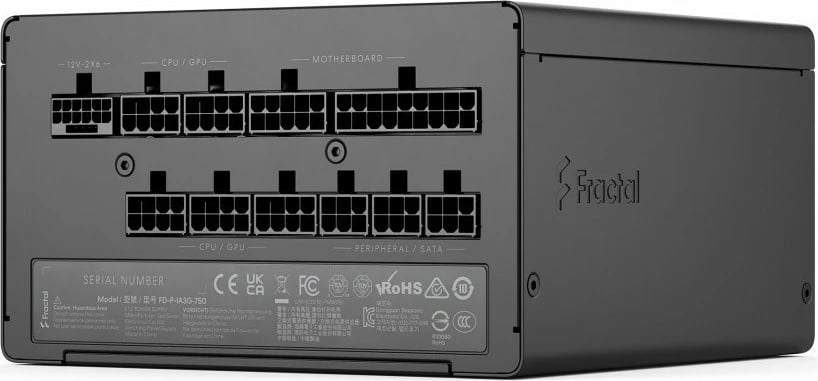 Furnizues energjie ATX Fractal Design Ion 3 Gold 750W, 80 PLUS Gold, ATX 3.1, PCIe Gen 5 12V2x6, modular, ventilator 14 cm, i zi