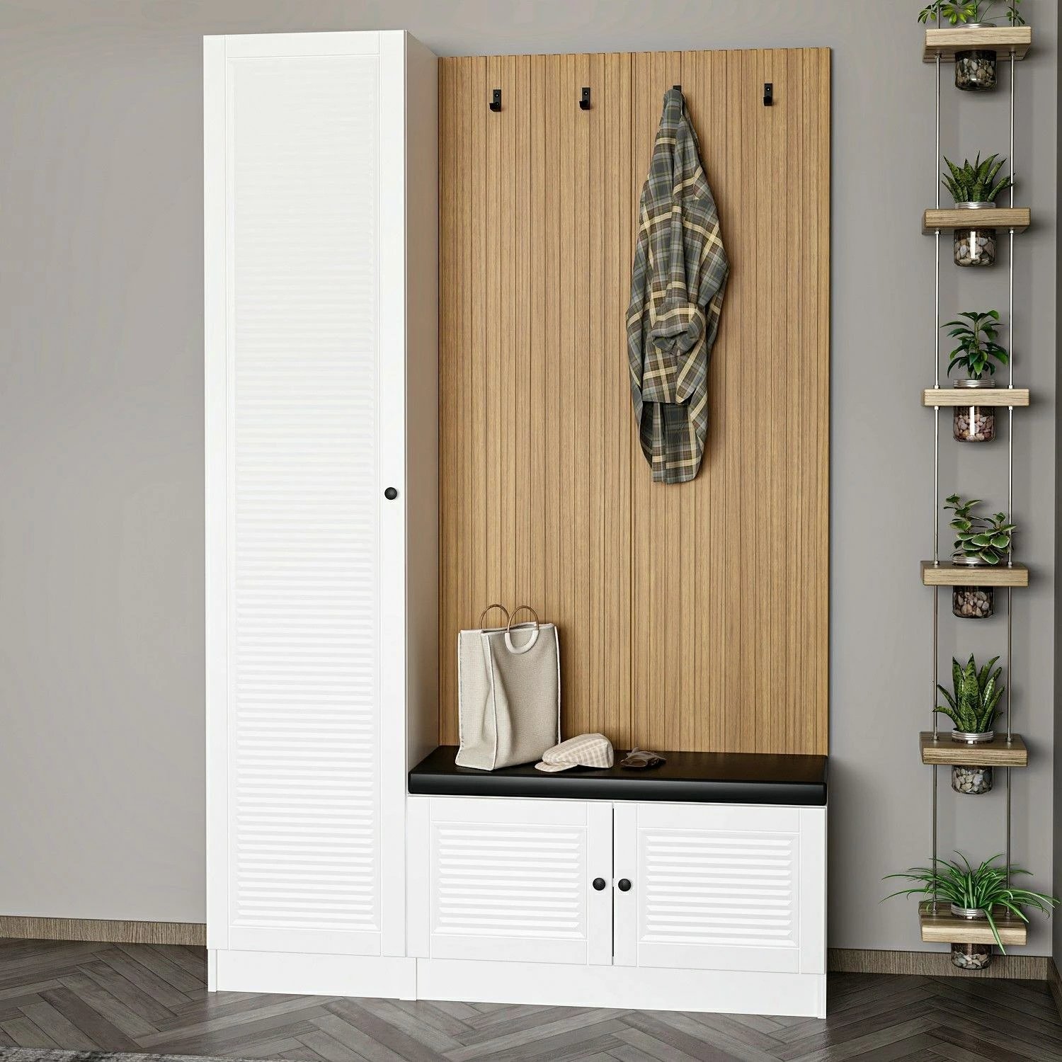 Stendë korridori Skye Decor, Noah, e bardhë, 135x210x35cm