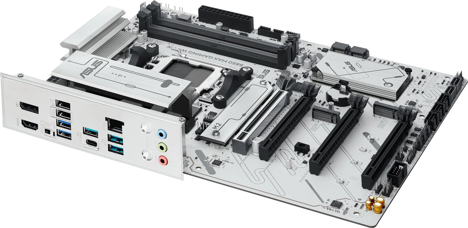 Pllakë amë ASUS B850 MAX GAMING WIFI W, Socket AM5, DDR5, Wi-Fi, e bardhë