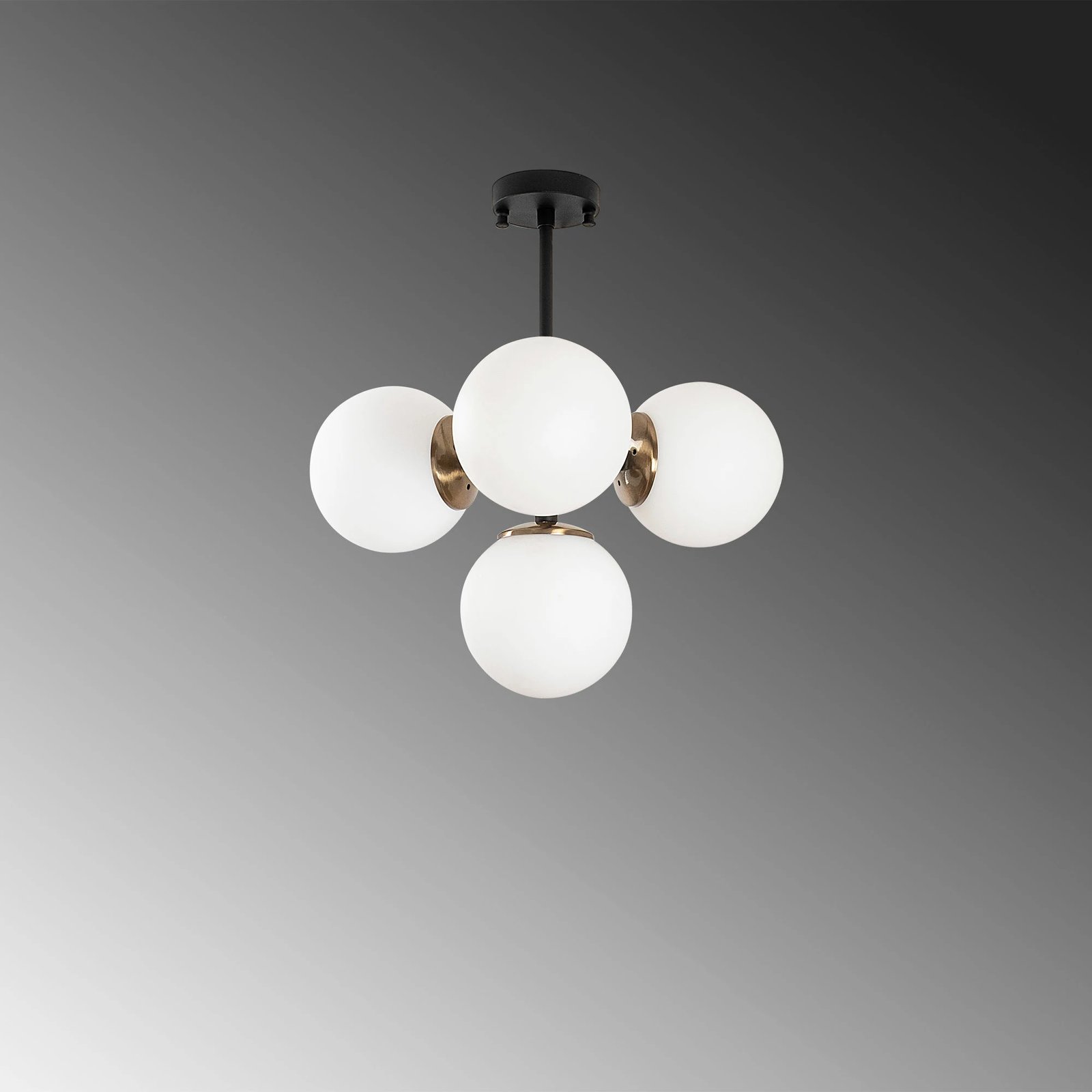 Llambë tavani Opviq, Akkas - 10066, ngjyrë e zezë, antike, krem