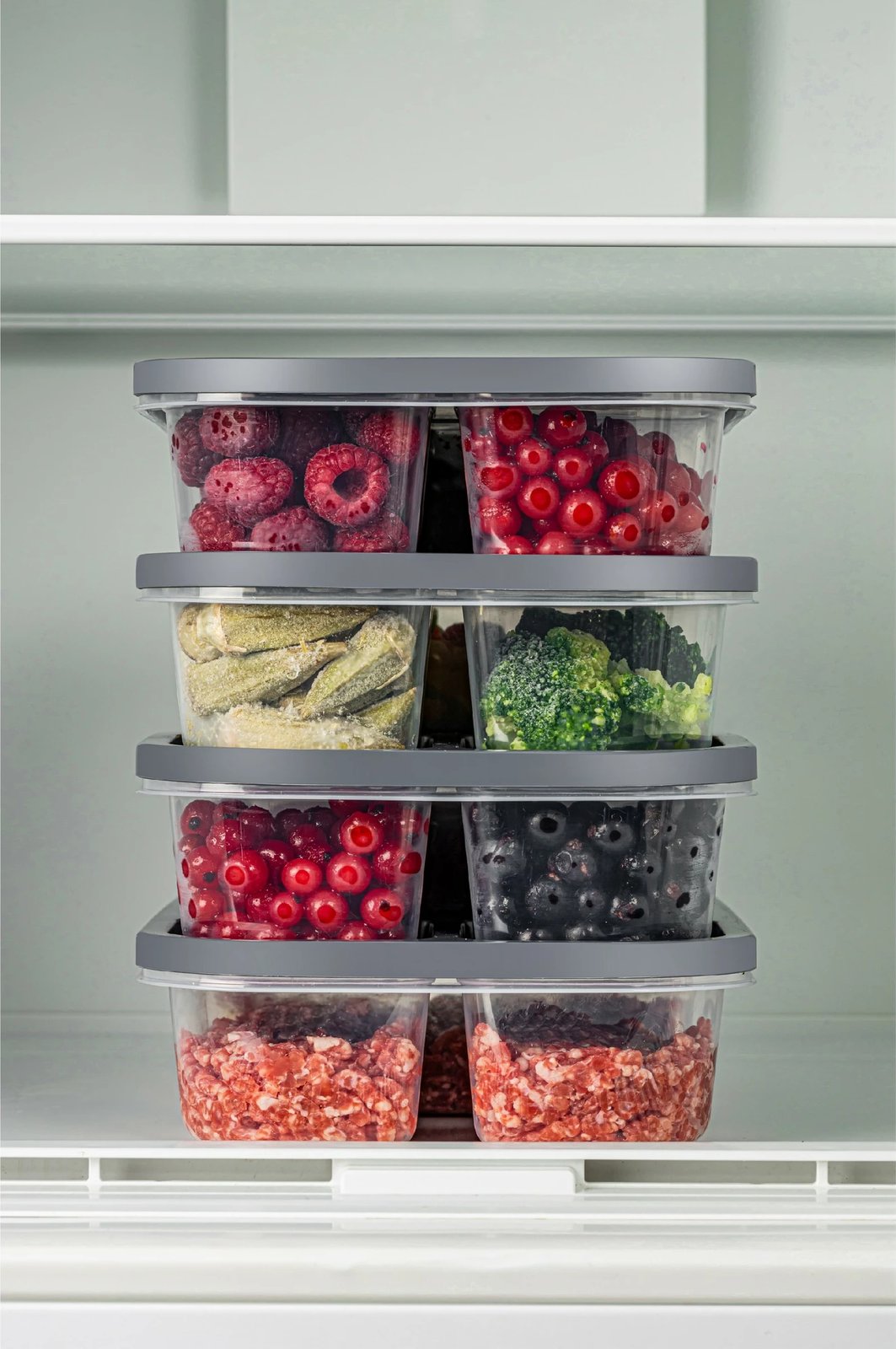 Set kuti plastike për organizim, anthracite, 4 copë, 15x24x5cm