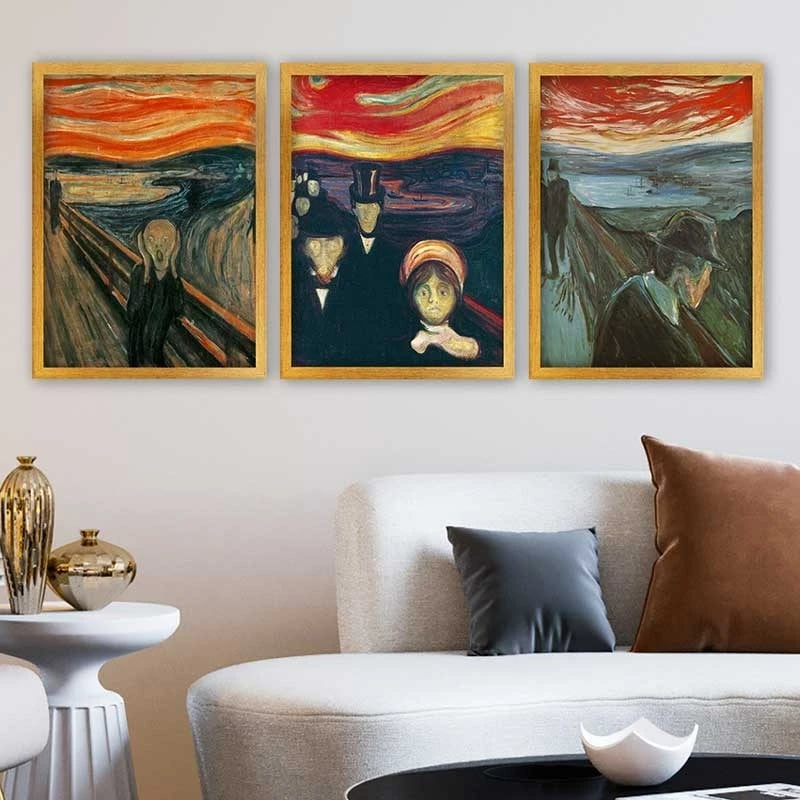 Pikturë dekorative me kornizë (3 copë), Wallity, 3AC_UN524494_3545