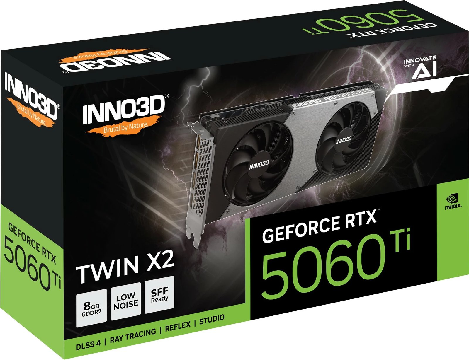 Kartelë grafike Inno3D RTX 5060 Ti Twin X2 8GB GDDR7