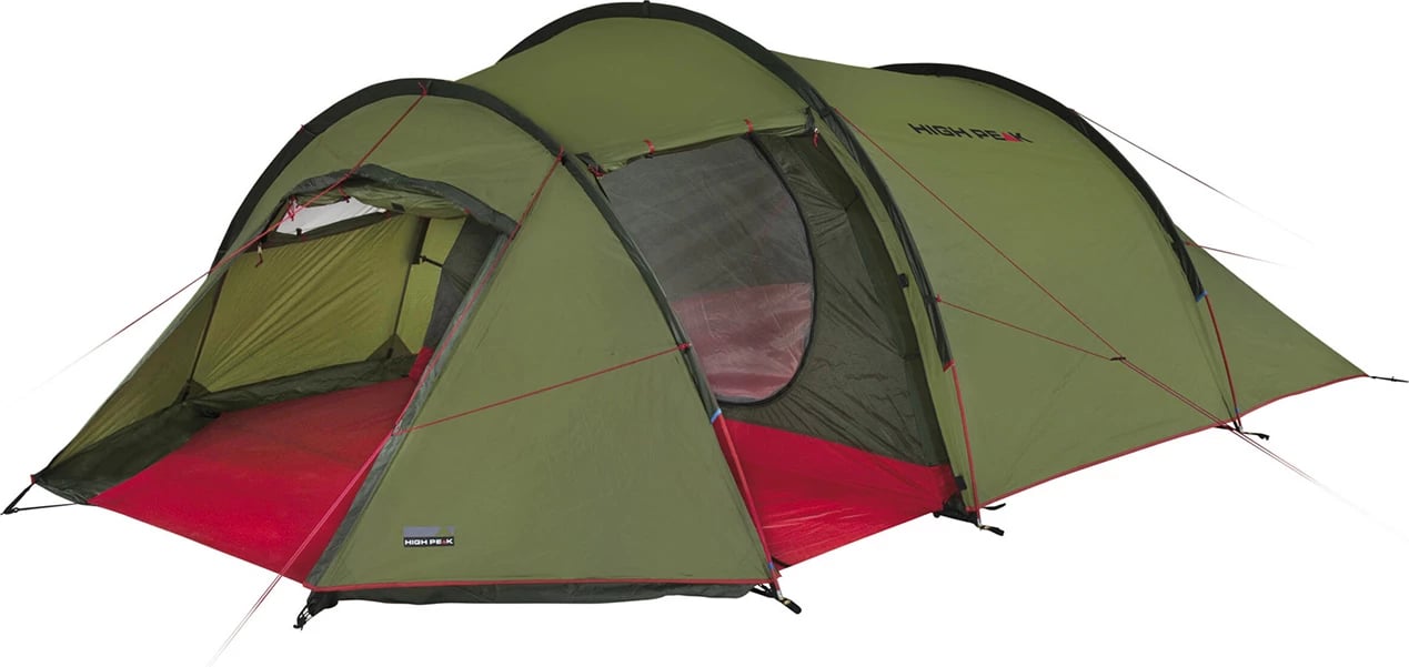 Tendë High Peak për 4 persona, olive dhe e kuqe