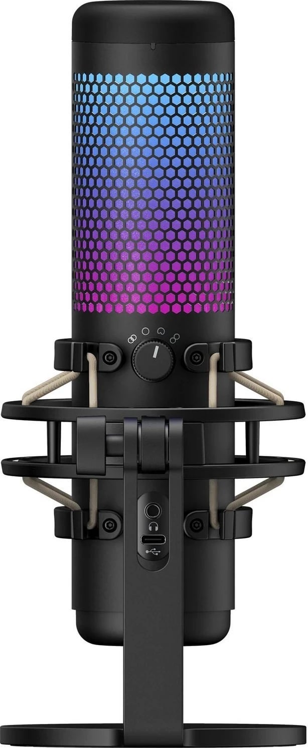 Mikrofon për tavolinë HyperX QuadCast S, i zi 