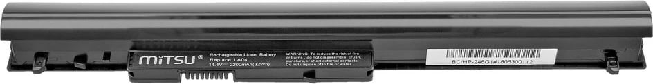 Bateri laptopi Mitsu BC/HP-248G1S për HP 248 G1, 340 G1, 2200 mAh, 14.4-14.8V, e zezë