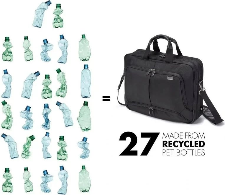 Çantë laptopi DICOTA Eco Top Traveller PRO, 15-17.3", e zezë