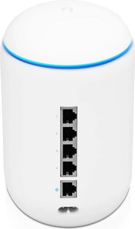 Router Ubiquiti UniFi Dream Machine, 2.4GHz/300Mbps, 5GHz/1733Mbps, 5xGbE, Cloud Key, i bardhë