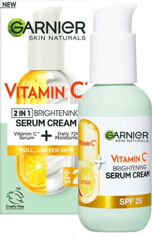 Gar.Skin. Vitamin C 2in1 Brightening Serum Cream SPF 25 50Ml