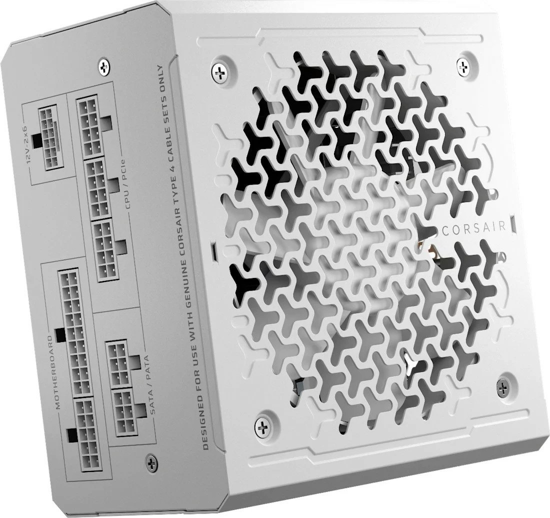 Kasë furnizimi Corsair RM750e, 750 W, plotësisht modulare, ATX 3.1, e bardhë