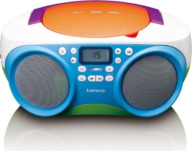 Radio portabile Lenco SCD-41, USB, FM radio, MP3, multikolor