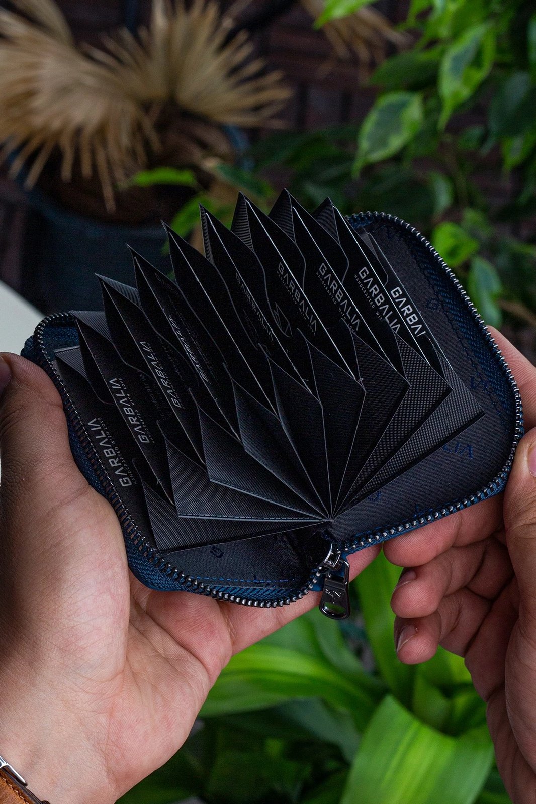 Mbajtës kartelash Zoozie Bags, Clovis, ngjyrë blu petrol