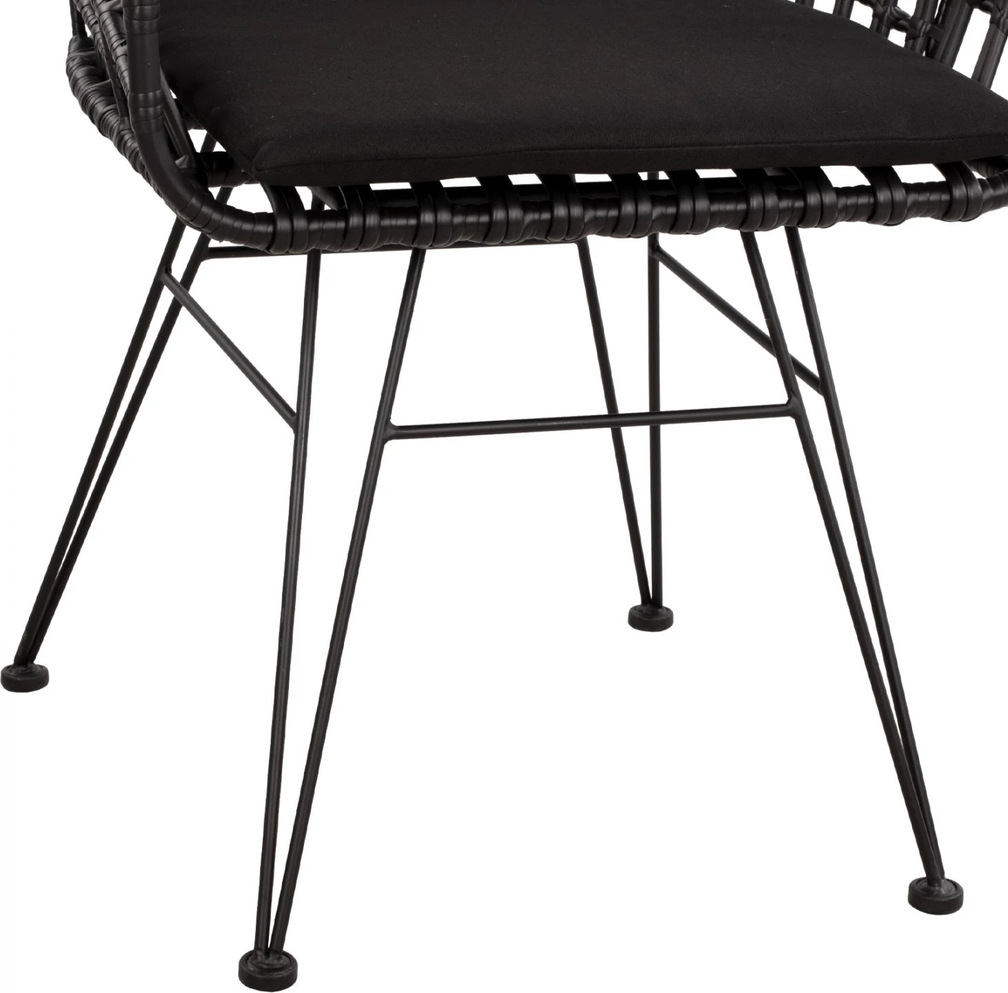 Karrige foleje metalike Allegra FH5456.02, thurje e zezë, 59x56.5x83 cm