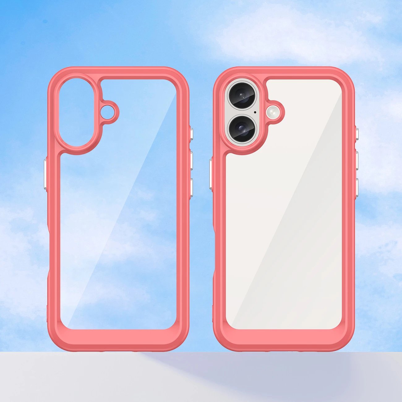 Mbështjellës Hurtel Outer Space Case për iPhone 16 Plus, kuqe