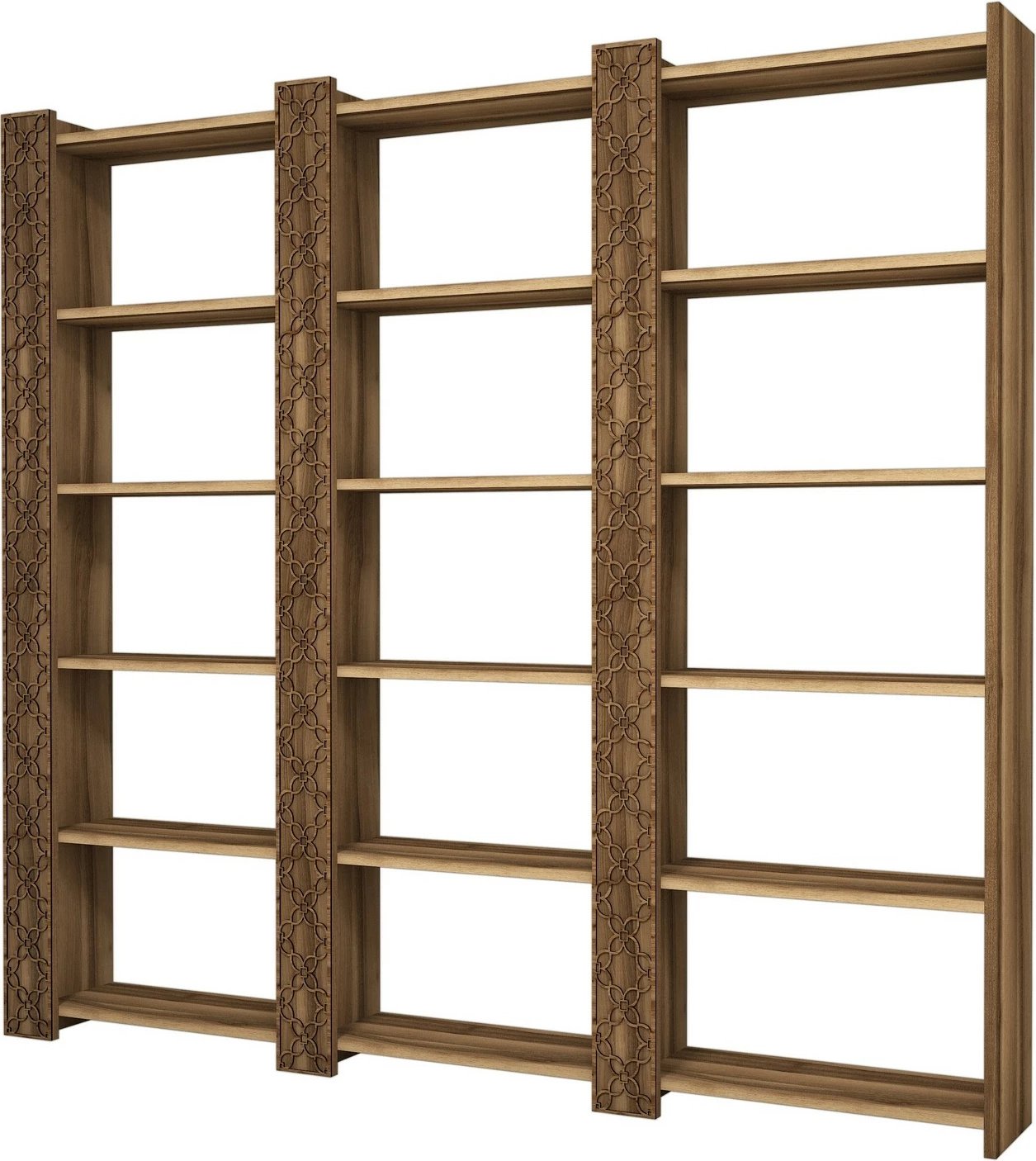 Raft librash Hanah Home, City 3, ngjyrë arre, 3 pjesë