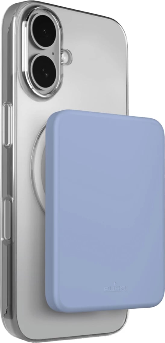 Bateri e jashtme Puro Slim Power Mag 4200 mAh, MagSafe, USB-C 15W, ngjyrë blu