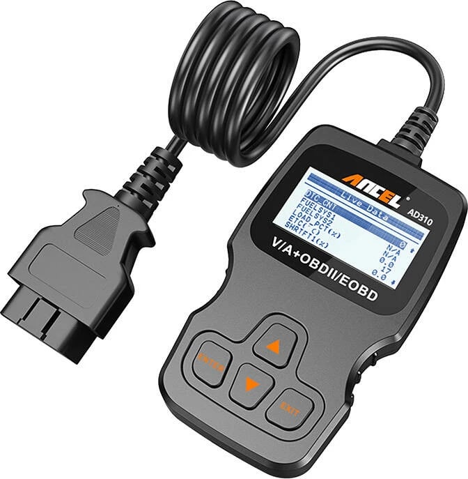 Skaner diagnostikues Ancel AD310/AC103 OBD2, LCD, për vetura, i zi