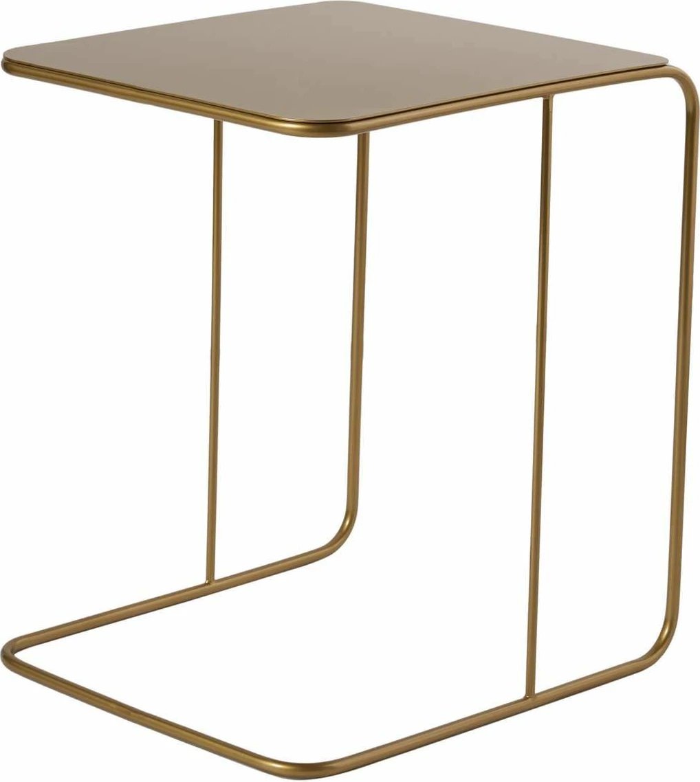 Tavolinë anësore metalike, ngjyrë ari, Skye Decor, SHB-011-A