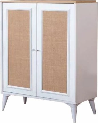 Bufe Skye Decor, ngjyrë e bardhë, lis