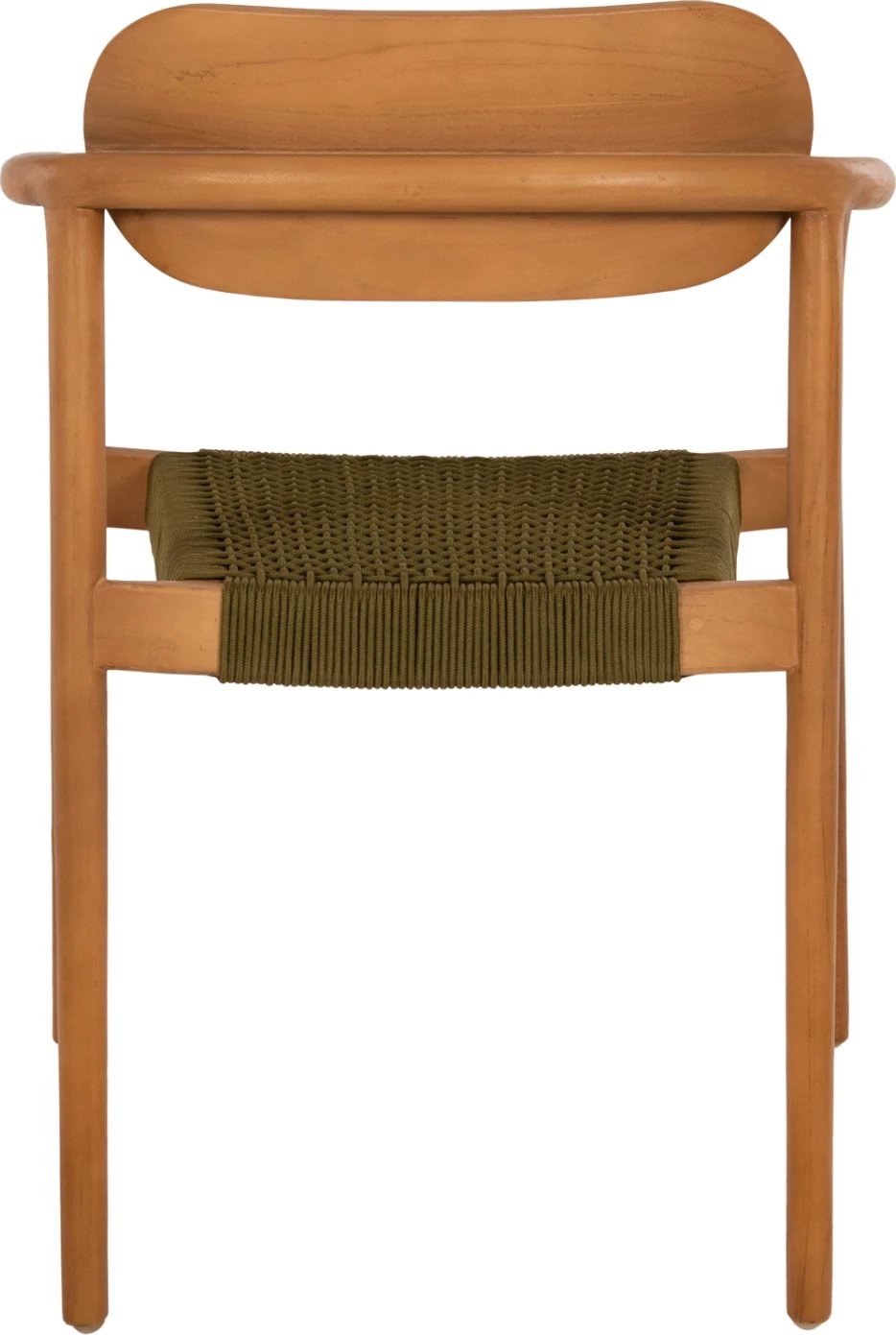 Karrige OSLO FH9636.05 dru teak natyral & litar jeshil 55x54x80Hcm