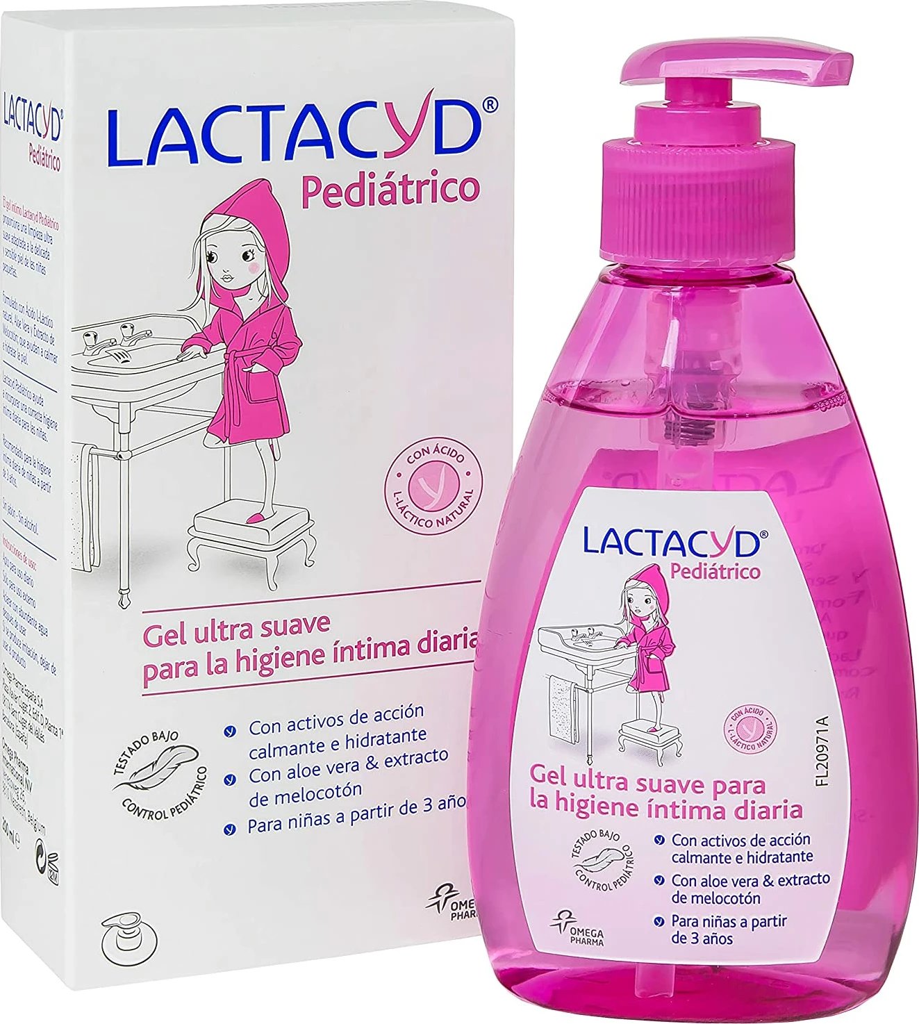 Xhel ultra i butë për higjienë intime për fëmijë Lactacyd Pediatric 200ml