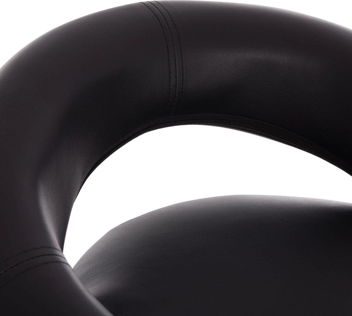 Karrige për bar REA, rrotulluese, lëkurë PU e zezë, me sustë, 54x47x96cm, set prej 2 copësh