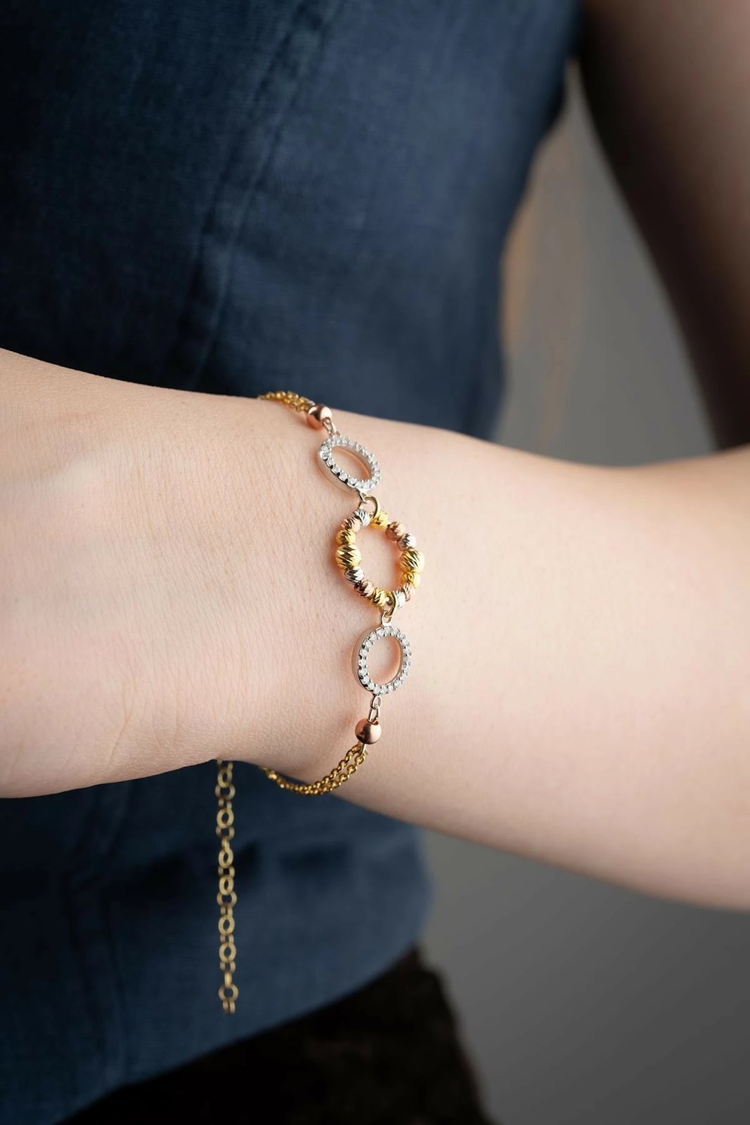 Byzylyk argjendi Jumeon, ngjyrë ari dhe argjendi, NRZ999442