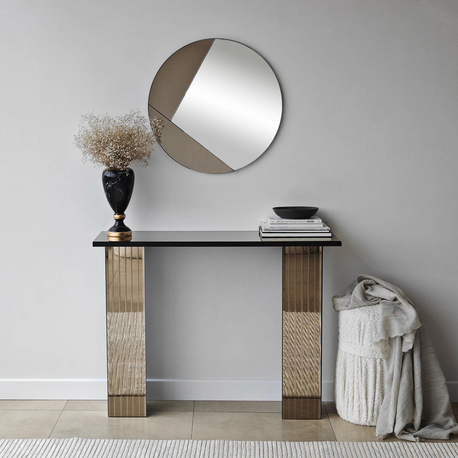 Pasqyrë dekorative Skye Decor, bronzi, Cicero, 60x60cm