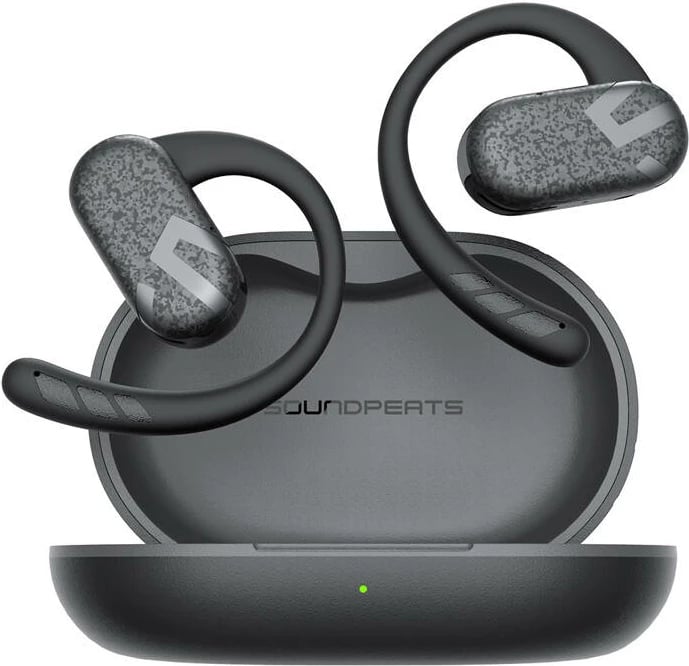 Kufje TWS Soundpeats Breezy, wireless, Bluetooth 5.4, me mikrofon, të zeza