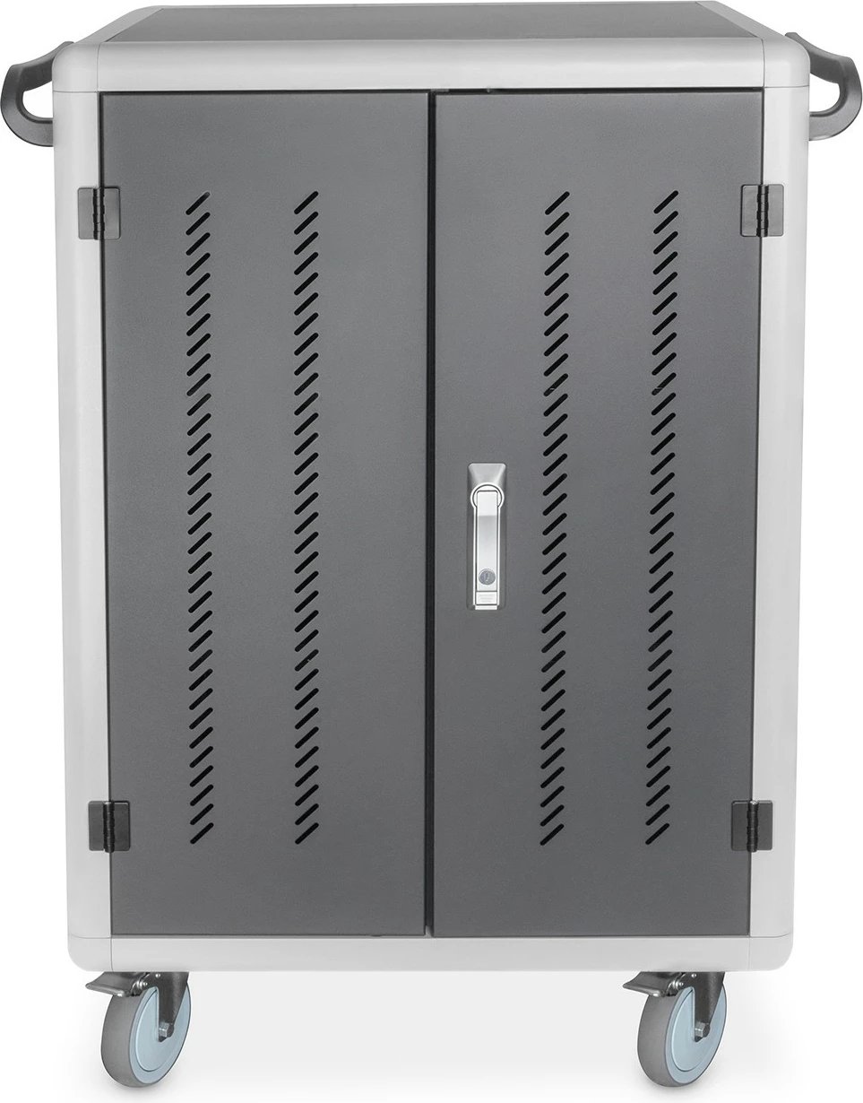 Kasë karikimi Digitus për 30 laptopë/tabletë deri 15.6 inç, USB-A, me rrota, e zezë