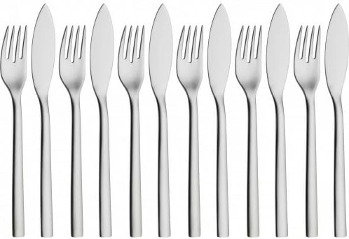 Set takëmesh peshku WMF Nuova 12 copë, çelik inox