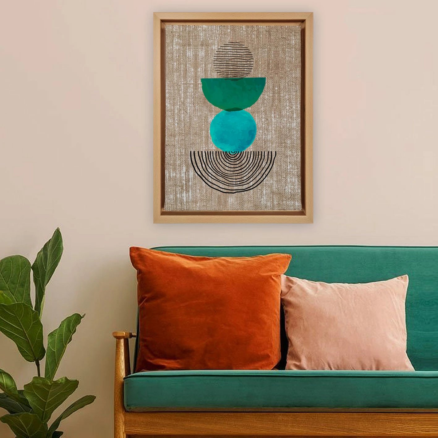 Pikturë dekorative në kanavacë, shumëngjyrëshe, Wallity, LNJ219906277903, 46x66cm