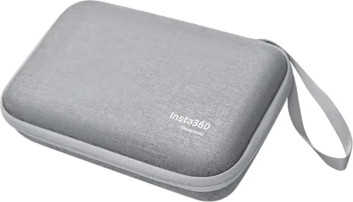 Kuti mbrojtëse kamera, Insta360, X3 Carry Case CINSBAMA, me ndarje për kamera X3 + 2 bateri + hub + Invisible Selfie Stick 85 cm, EVA, gri