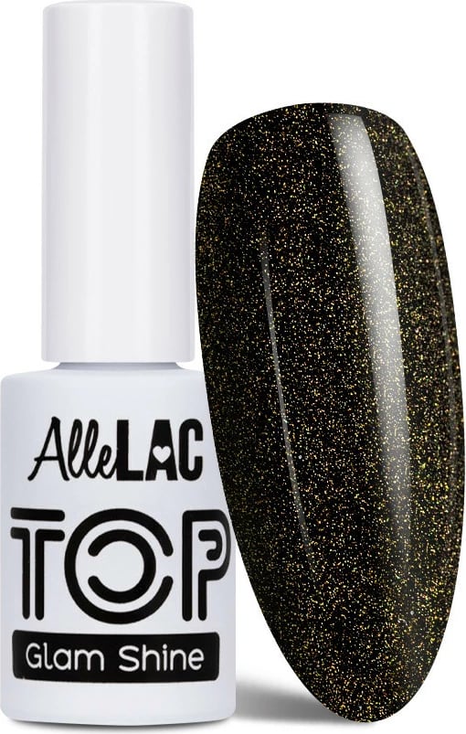 Llak për thonj AlleLac Top Glam Shine Hybrid Top Coat 3 Peridot për femra 5g