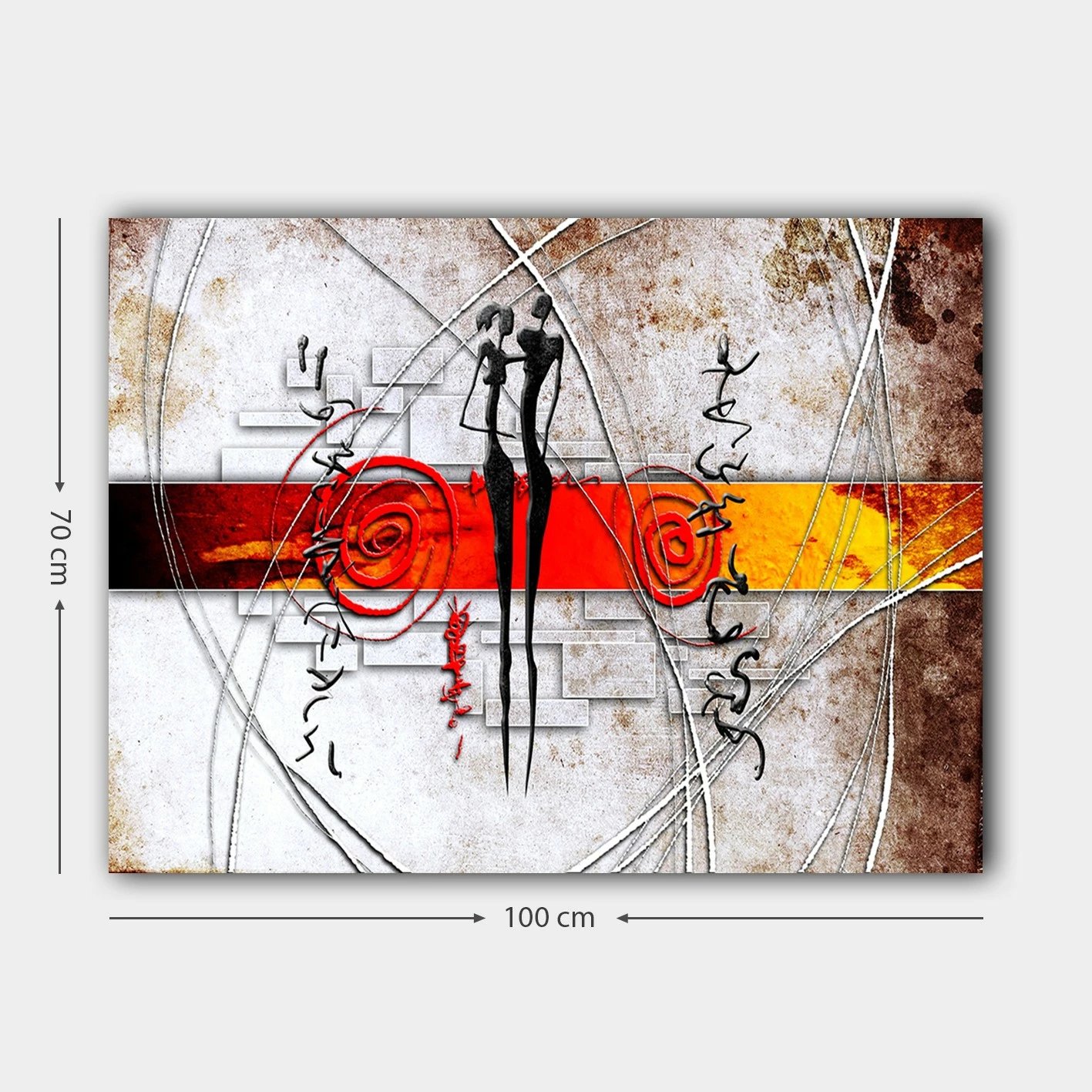 Pikturë dekorative në kanavacë, shumëngjyrëshe, 70x100cm, 1114209266_70100