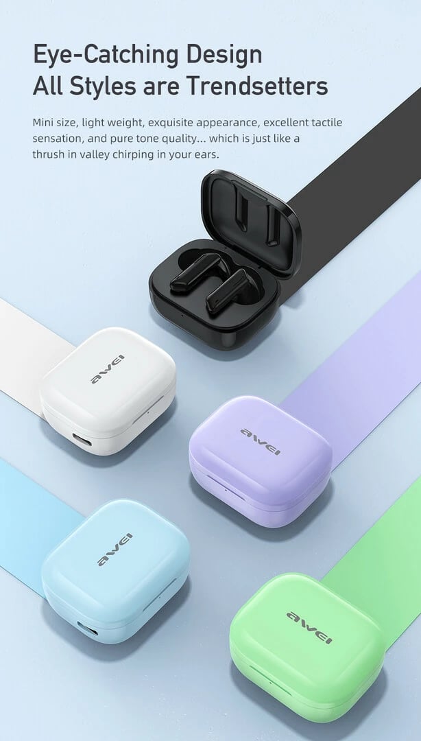 Kufje Me Bluetooth AWEI T36 (Zezë)