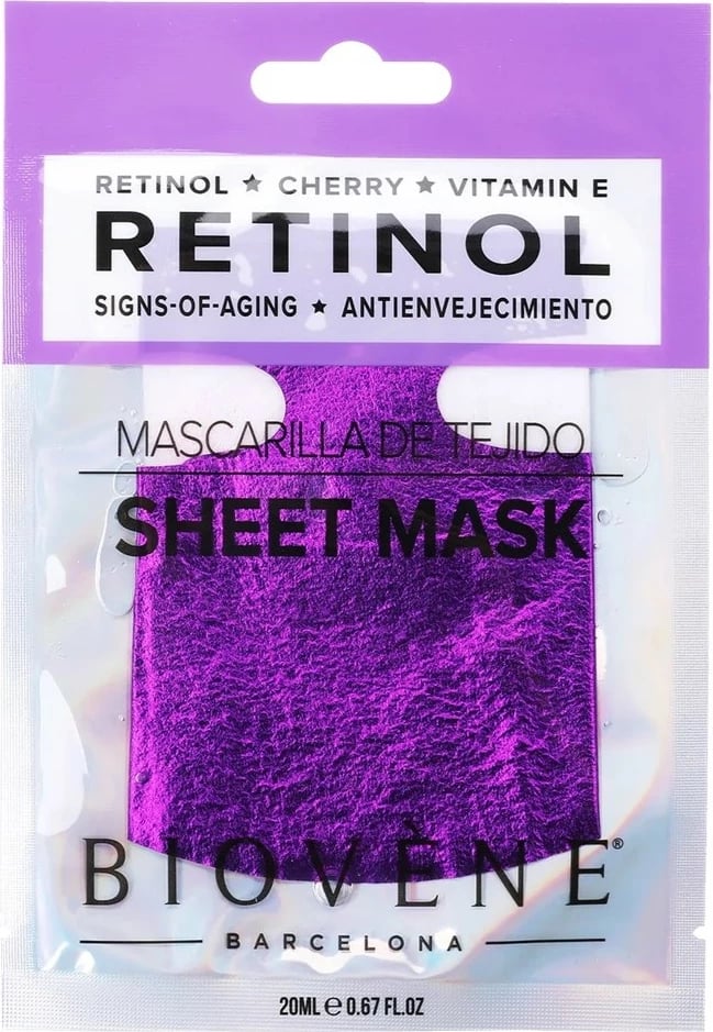 Maskë për fytyrë për femra Biovene Retinol Signs-of-Aging me Retinol dhe Vitaminë E, 20ml