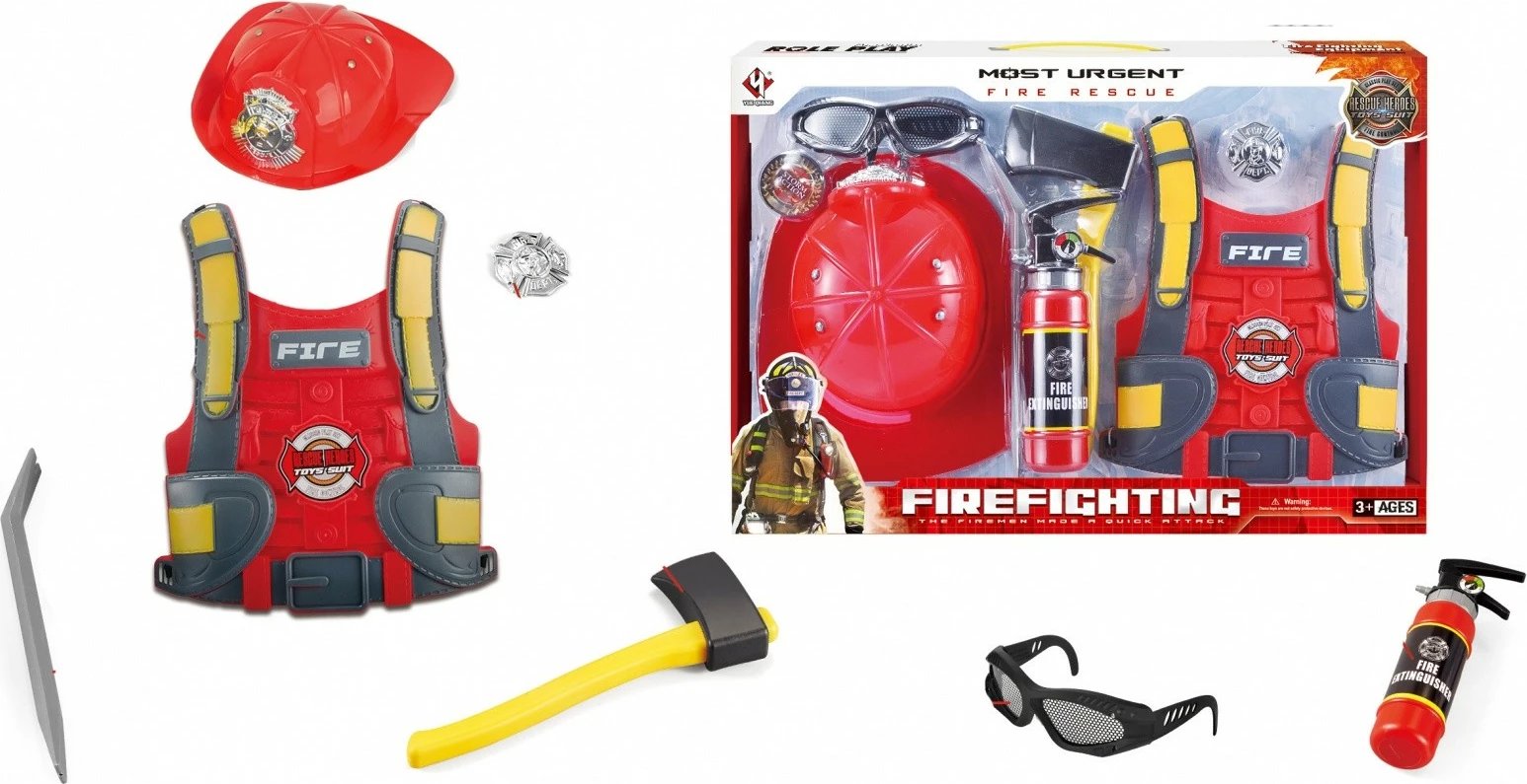 Set zjarrfikësi për fëmijë ASKATO 111452, i kuq