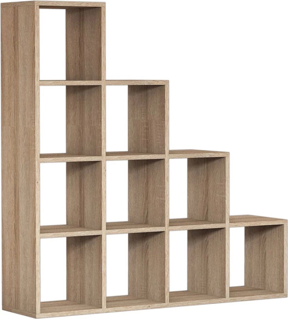 Raft librash melamine, ngjyrë sonoma, 120x30x123,6 cm, FH9238.12